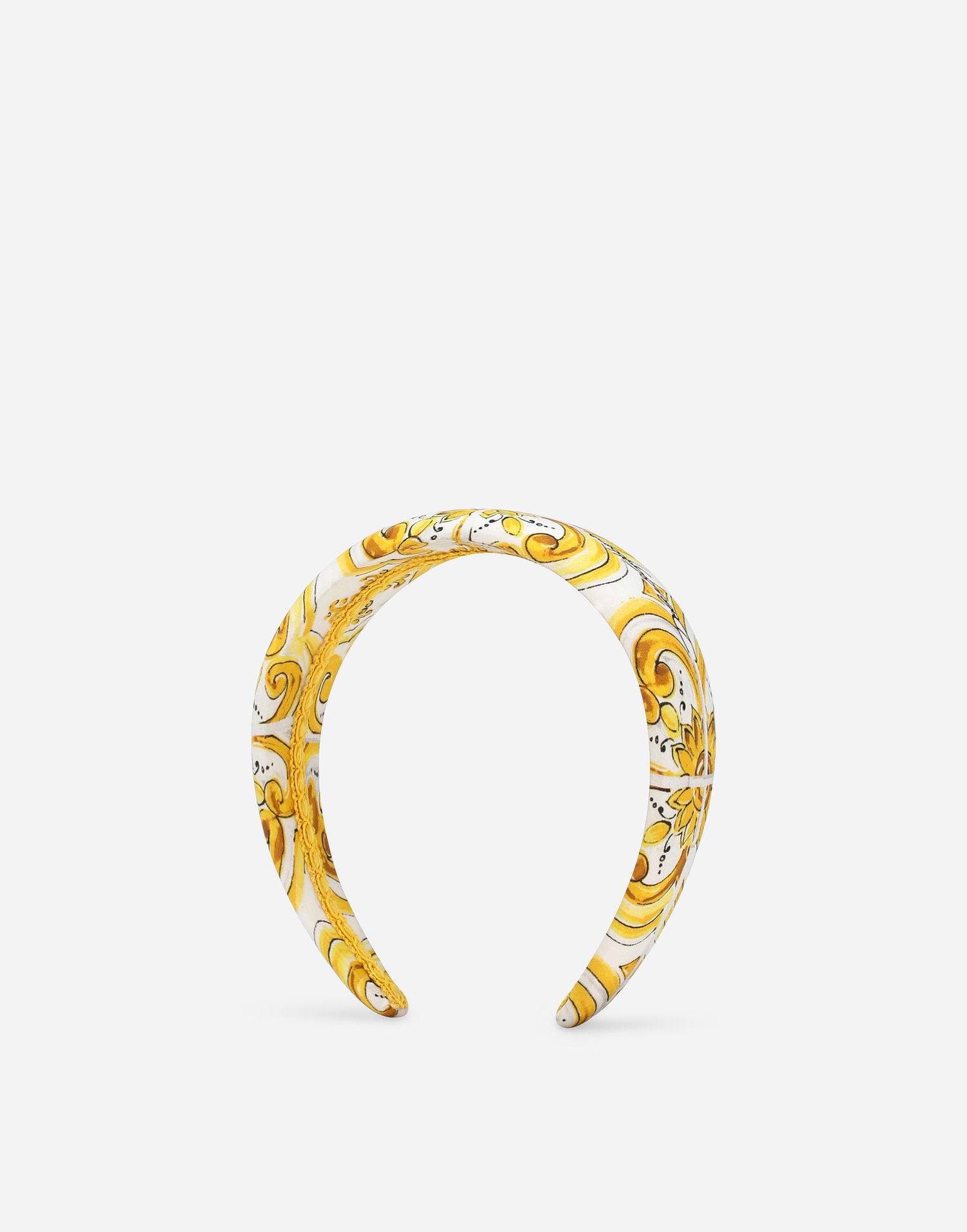 Opasok Dolce & Gabbana Dolce & Gabbana Twill Hairband With Majolica Print Žltá | LB3L54HI1T5H23TN, 1