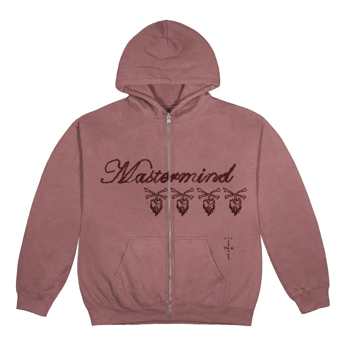 Mikina Cactus Jack by Travis Scott Cactus Jack x Mastermind Skull Zip-Up Hoodie Ružová | CJFM-HZ07, 0