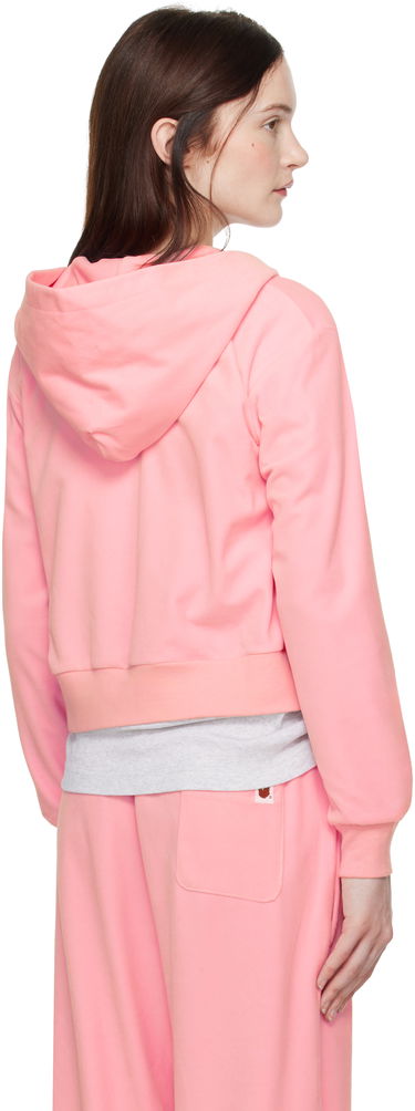 Mikina BAPE A Bathing Ape Crystal Stone Ape Head Velour Cropped Hoodie Ružová | 001ZPK802004L, 2