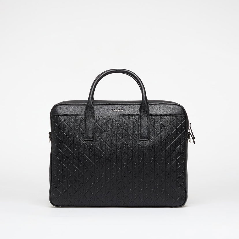 Taška cez rameno CALVIN KLEIN Calvin Klein Emblem Emboss Work Bag Čierna | LV04D3265G UB1