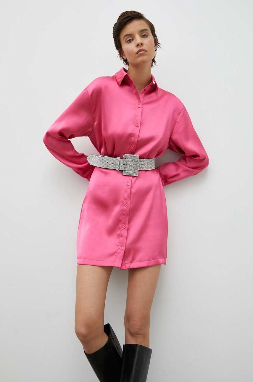 Šaty Samsoe Samsoe Liza Shirt Dress Ružová | F22300193, 0