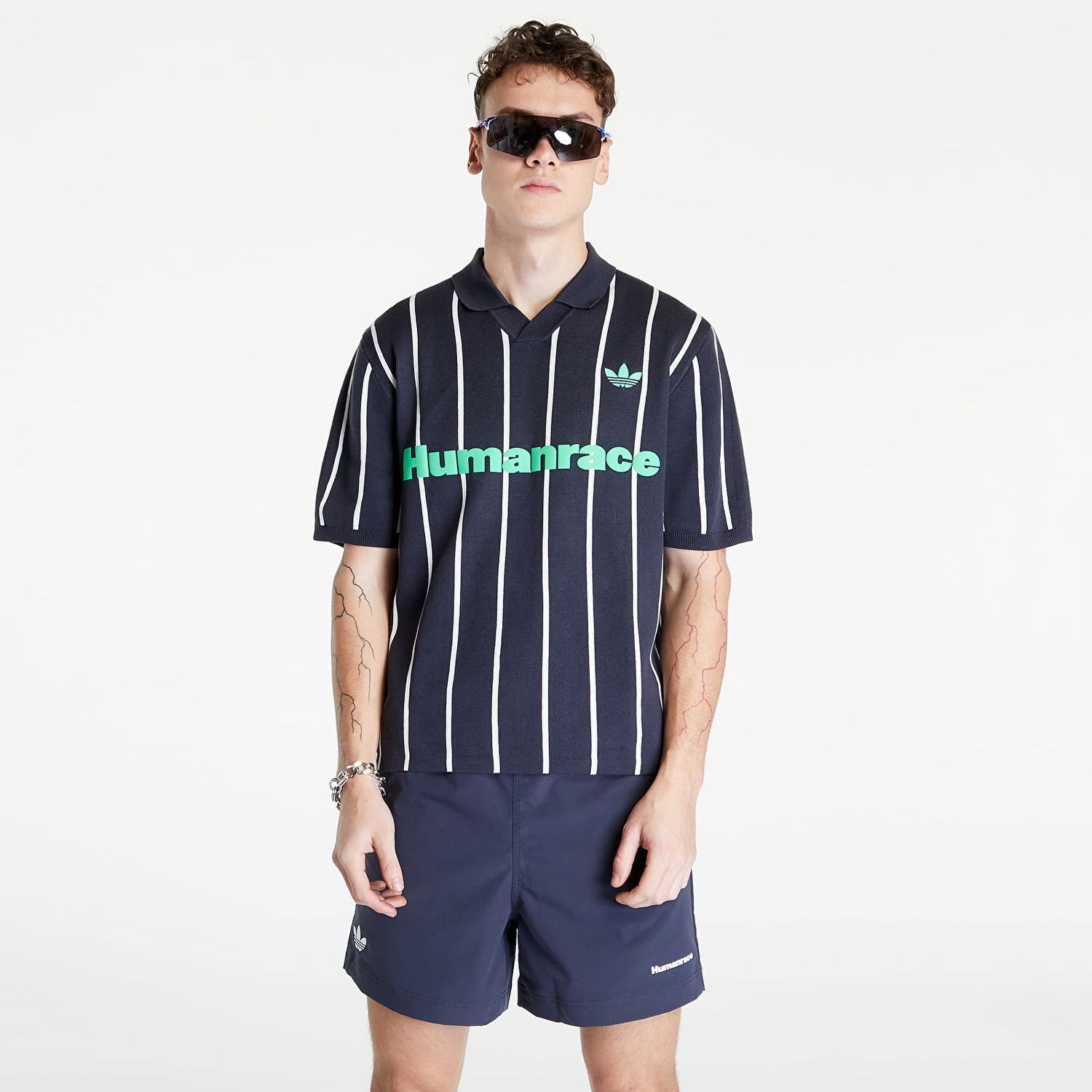 Dres adidas Originals Humanrace x Knit Jersey Tee "Night Grey" Šedá | HU1105, 0