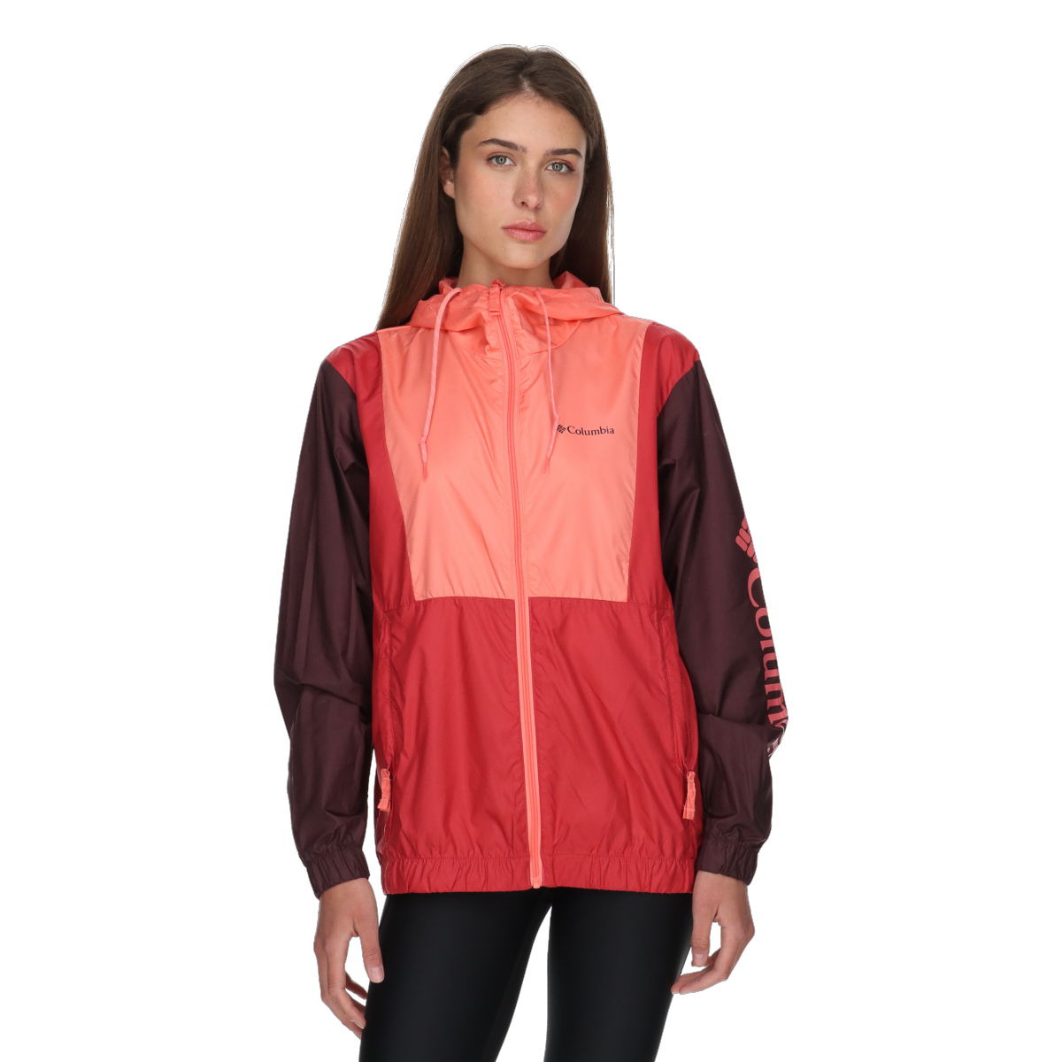 Vetrovka Columbia Lily Basin™ II Hooded Color-Block Full-Zip Jacket Rôznofarebný | 2116521685, 0