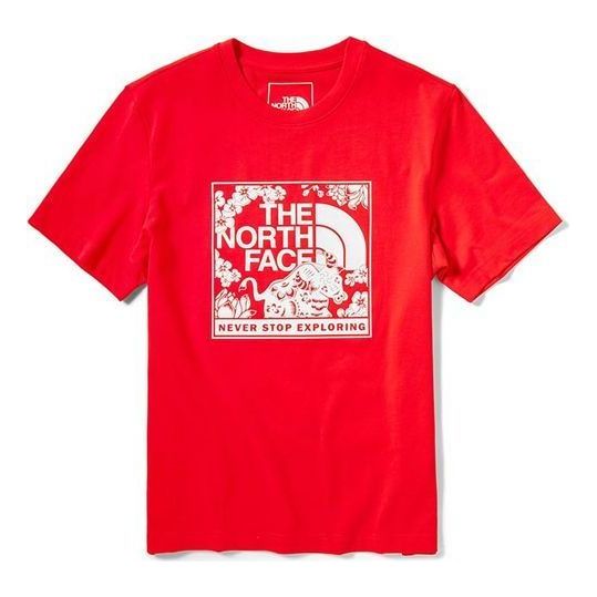 Tričko The North Face Celebration Graphic T-Shirt Červená | NF0A4U8S-15Q