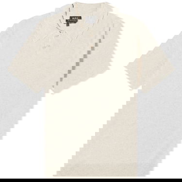 Polo tričko A.P.C. Jay Knit Polo Tee Béžová | VIAJC-H23315-BAA, 0