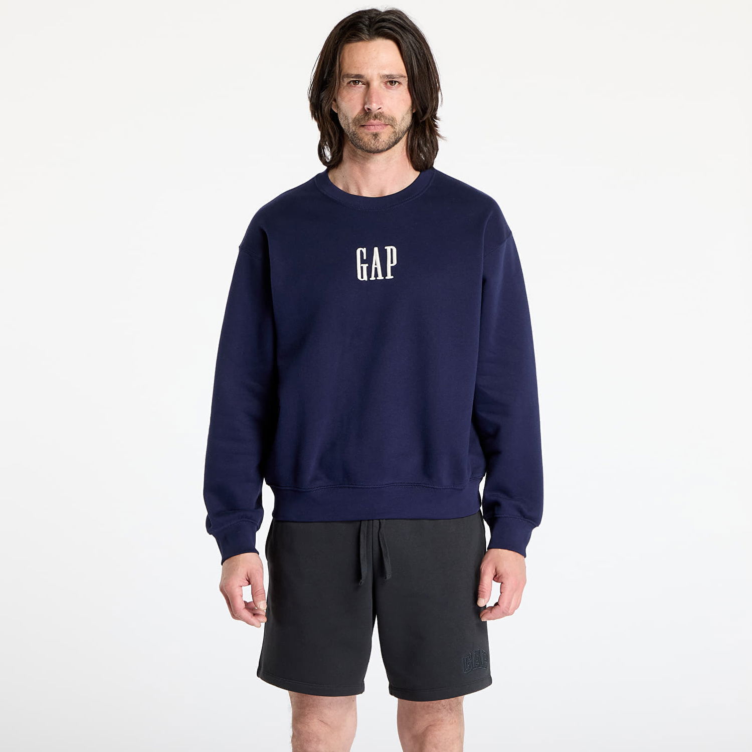 Mikina GAP GAP Corp Logo Crew Sweatshirt Navy | 648026-02, 0