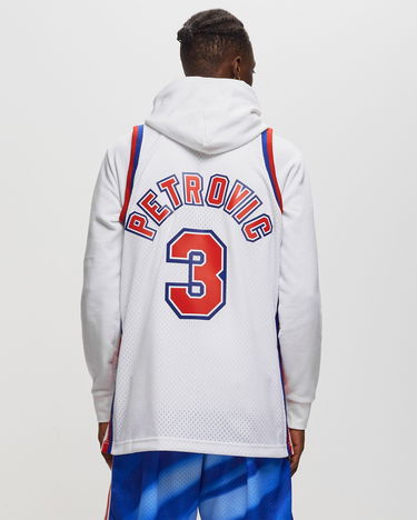 Dres Mitchell & Ness NBA Swingman Jersey New Jersey Nets 1992-93 Drazen Petrovic #3 Biela | SMJYLG19016-NJNWHIT92DPE, 1
