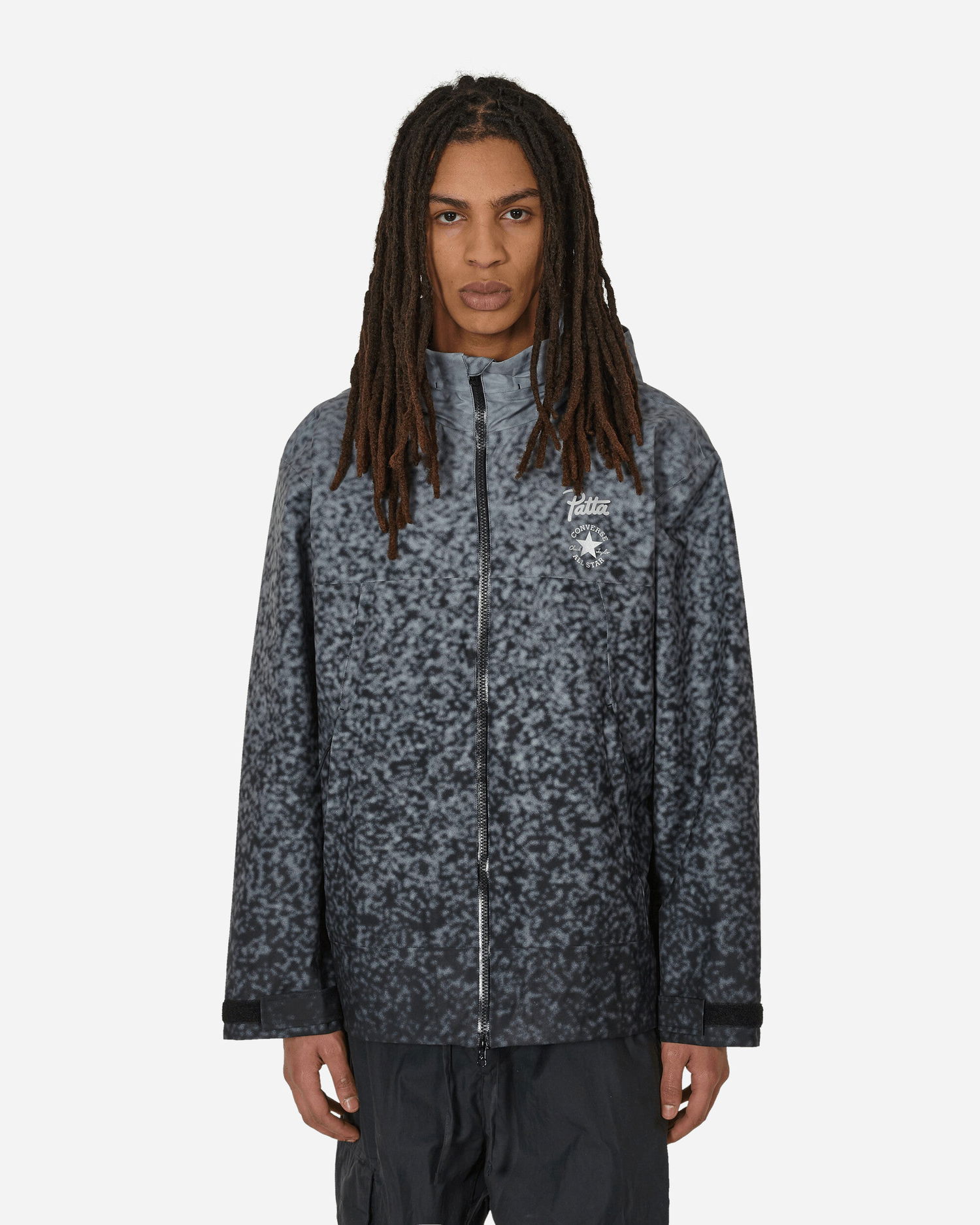Bunda Converse Patta Rain Jacket Black Gradient Čierna | 10026927-A01, 1