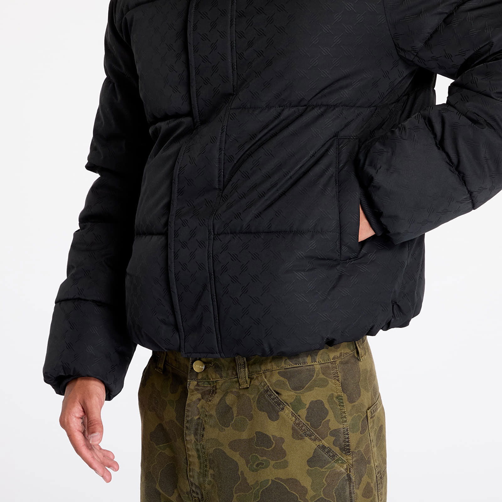 Monogram Puffer Jacket Black