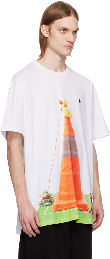 Tričko Vivienne Westwood Vivienne Westwood Oversized Cone T-Shirt Biela | 3G01003D-J001M-, 1