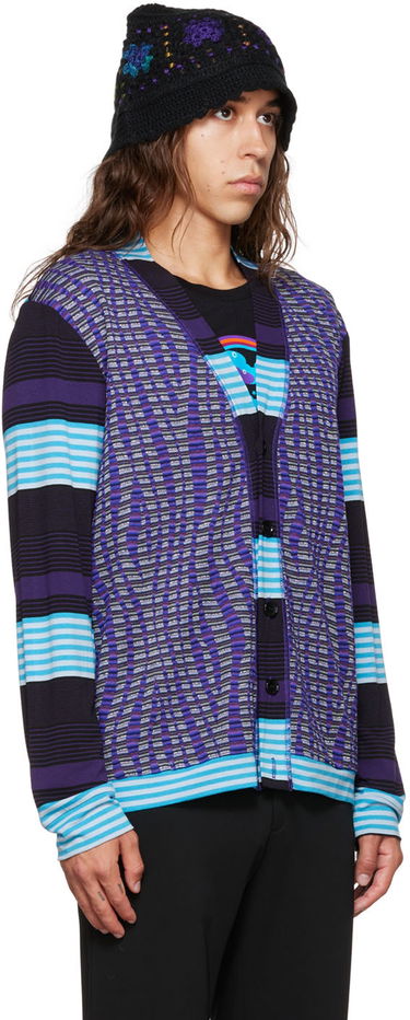 Sveter Anna Sui Anna Sui Stripe Cardigan Fialová | M622G31, 1