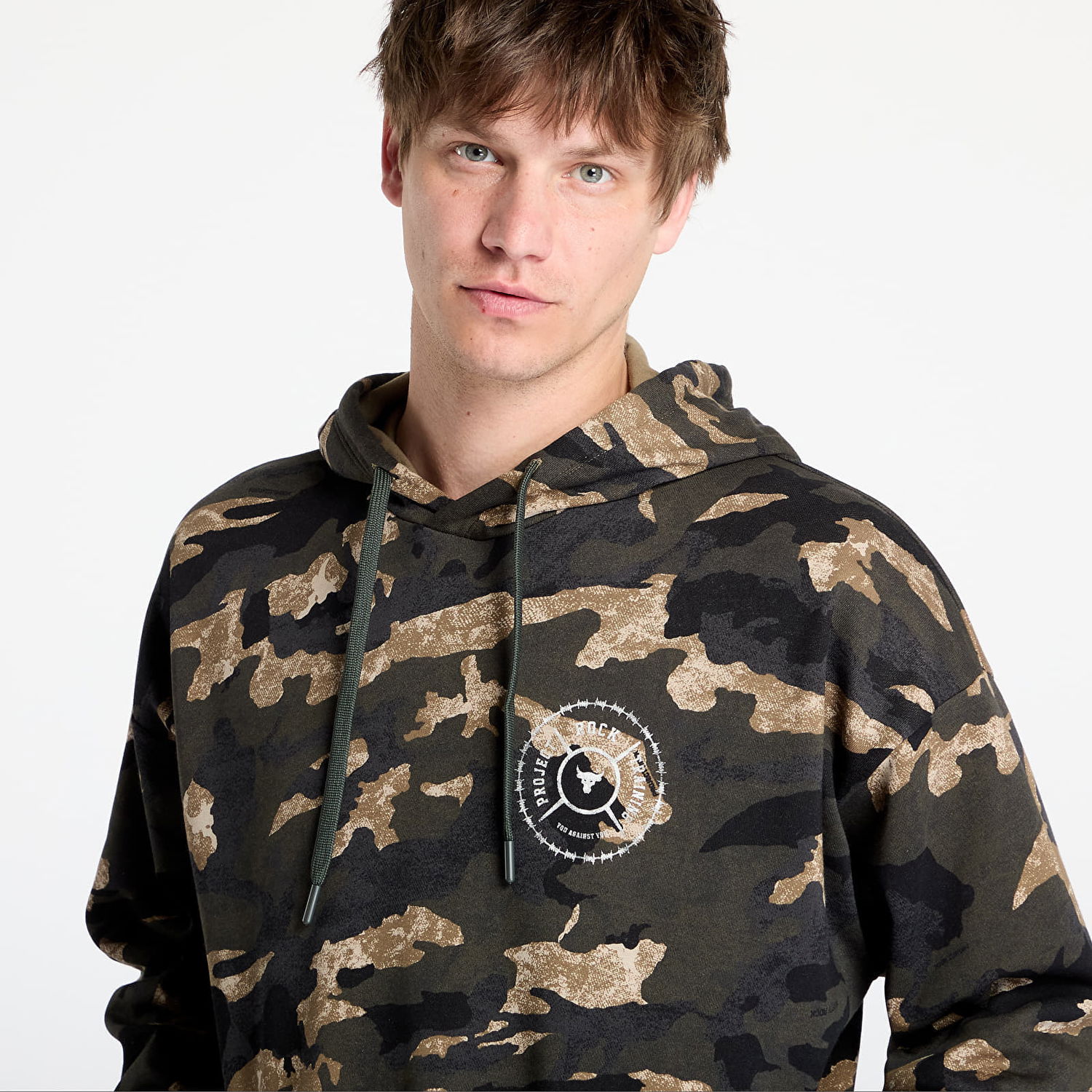 Mikina Under Armour Project Rock AOP Terry Hoodie Rôznofarebný | 1389951-310, 1
