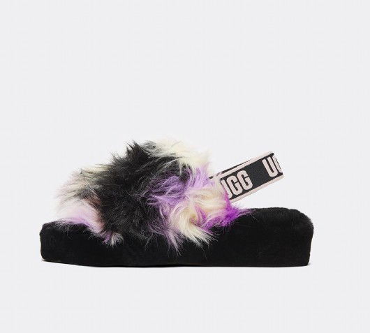 Tenisky a topánky UGG Fluff Yeah Slide Čierna | 1117326-MGNL