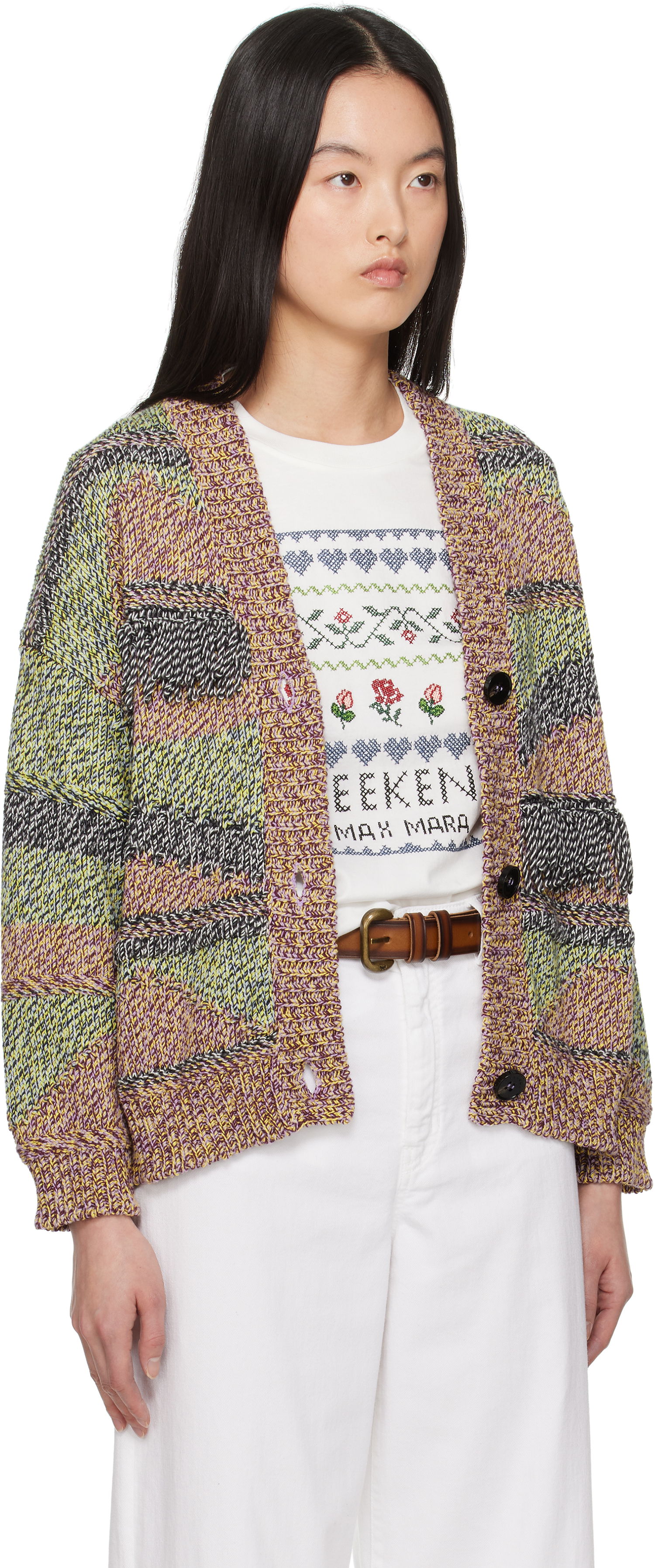 Sveter Max Mara Weekend Max Mara Bric Knit Cardigan Rôznofarebný | 2515341021600, 1