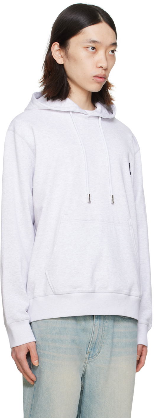 Mikina WOOYOUNGMI WOOYOUNGMI Printed Hoodie Šedá | W241TS37, 1