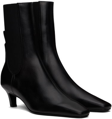 Šaty TOTEME TOTEME 'The Mid Heel' Leather Boots Čierna | 214-907-813, 3