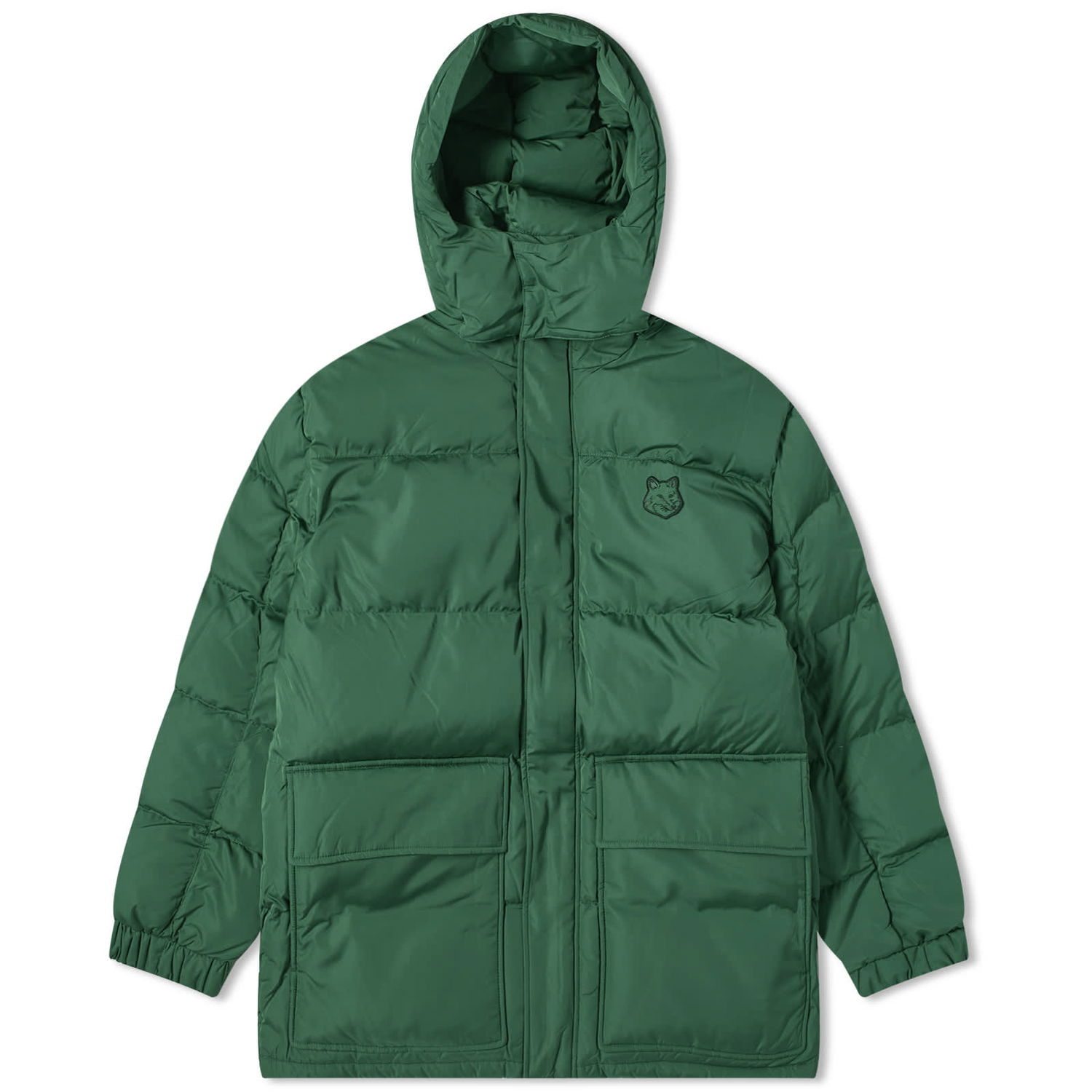 Mikina MAISON KITSUNÉ Tonal Fox Head Patch Hoodie Zelené | LM02204WQ4016-P399, 0