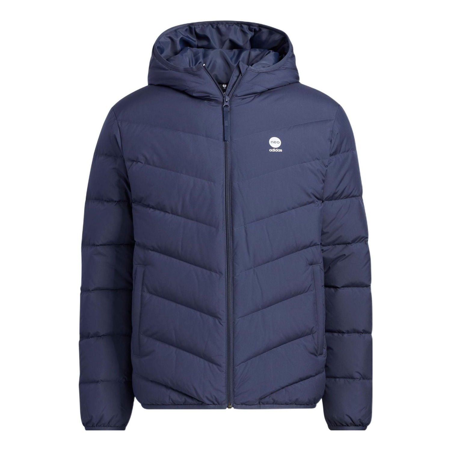 Prešívaná bunda adidas Originals Men's Neo Padded Hooded Jacket Modrá | HY9636, 0