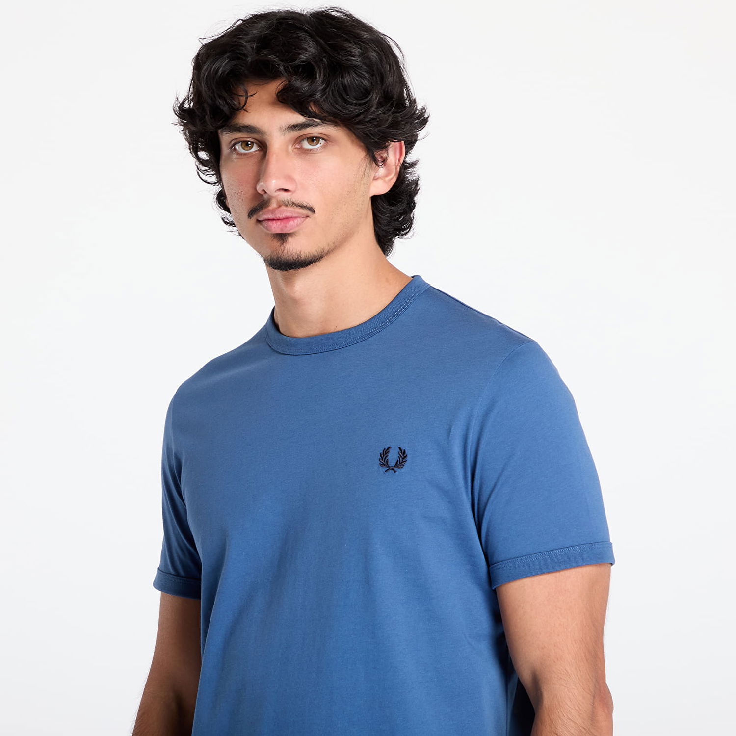 Tričko Fred Perry T-Shirt Ringer Modrá | M3519-X80, 1