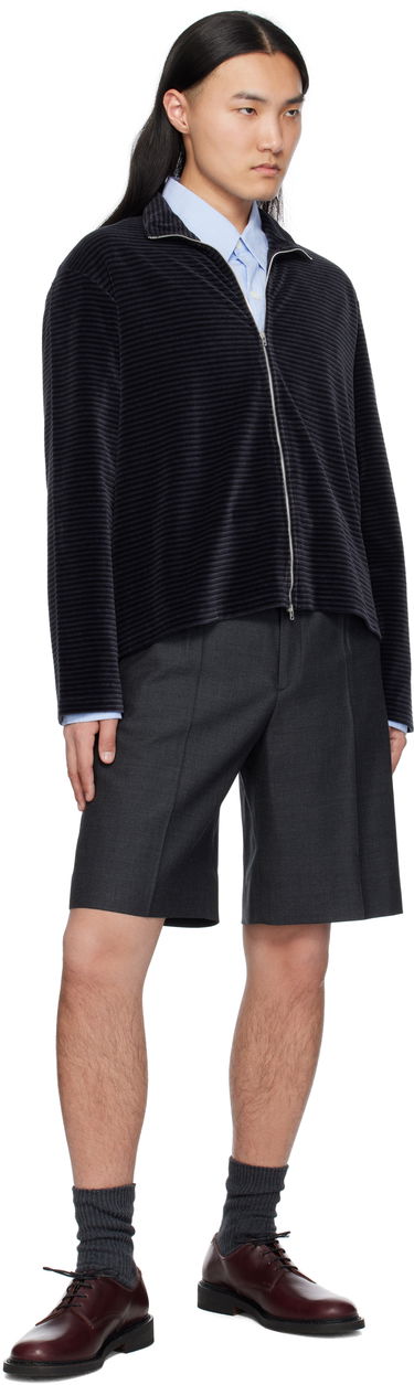 Sveter OUR LEGACY Our Legacy Shrunken Full-Zip Track Jacket Čierna | M4243SPS, 3