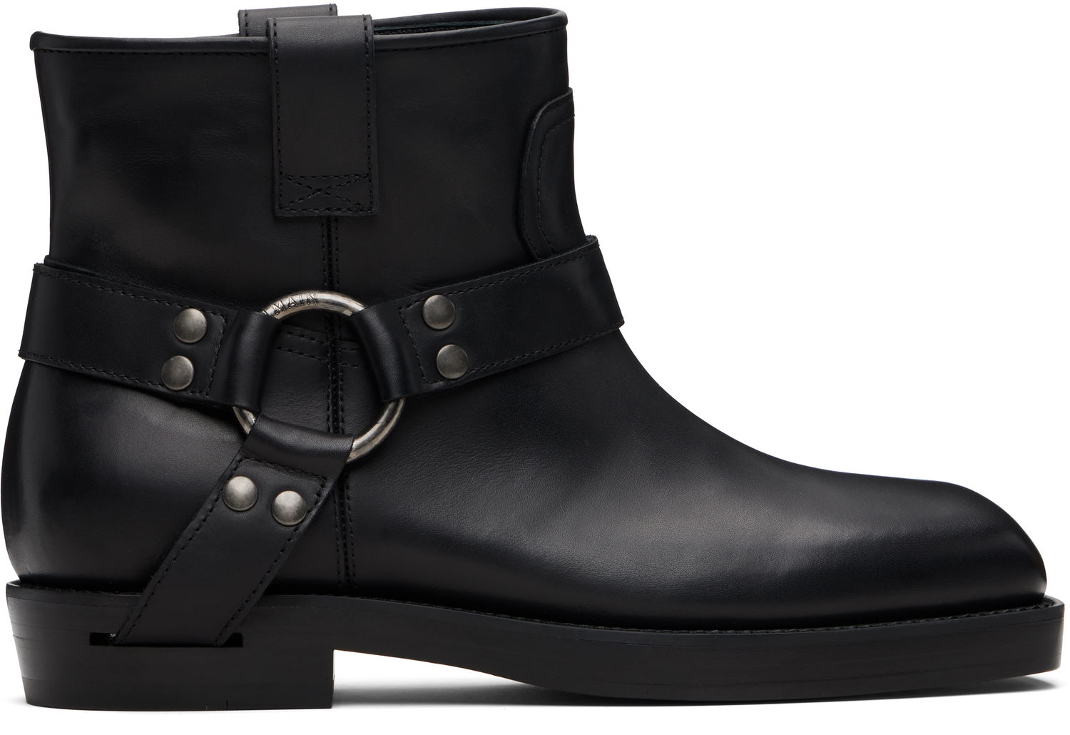 Tenisky a topánky Balmain Balmain Calfskin Leather Biker Ankle Boots Čierna | FM1TE365LVIT, 0