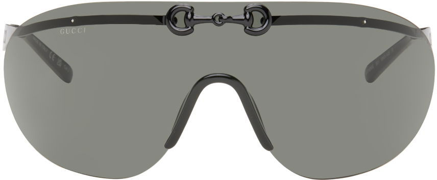 Slnečné okuliare Gucci Gucci Black Mask-Shaped Sunglasses Zelené | GG1656S-001, 0