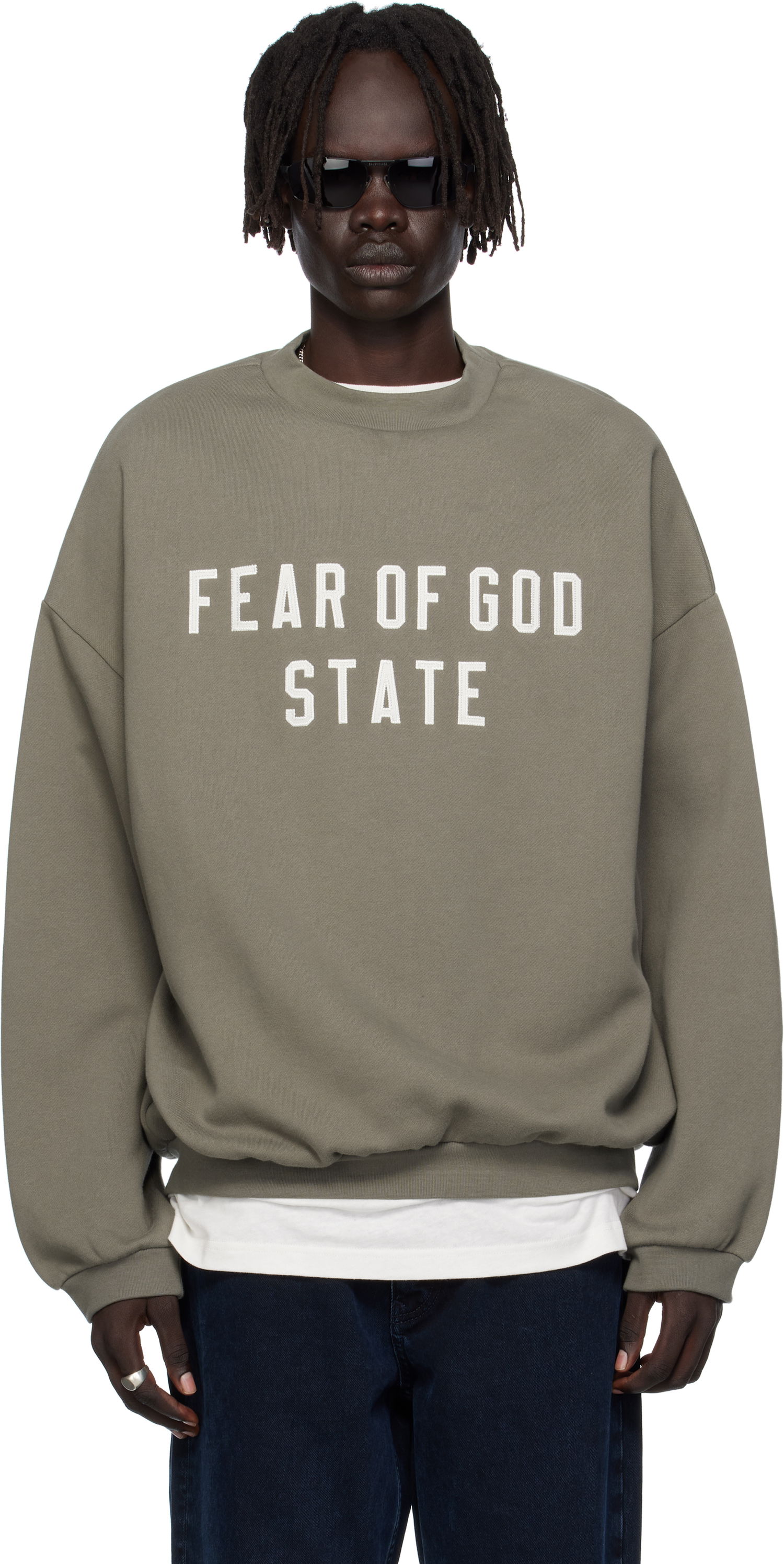 Mikina Fear of God Fear of God ESSENTIALS 90s Fit Fleece Crewneck Sweatshirt Šedá | 192SP256557F, 0