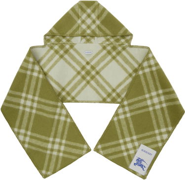 Šál Burberry Check Hooded Scarf Zelené | 8101359, 0