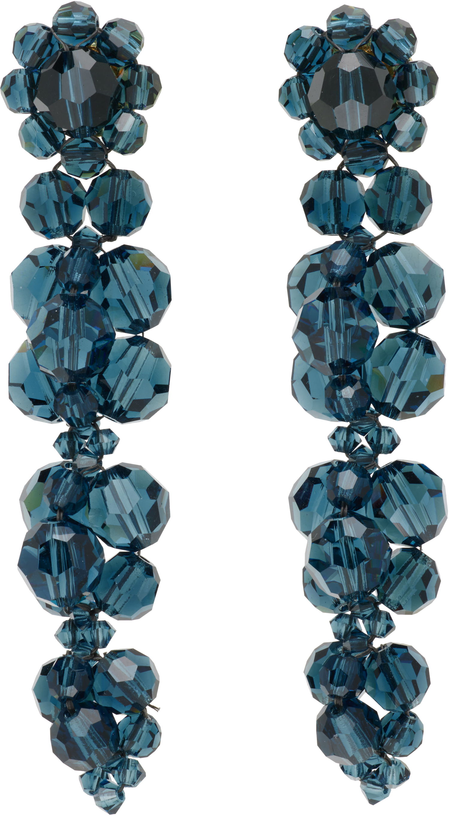 Náušnice Simone Rocha Simone Rocha Cluster Drip Crystal Earrings Modrá | ERG546 0903, 0