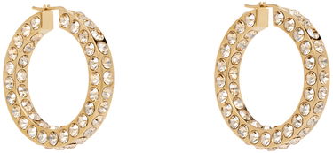 Náušnice Amina Muaddi Muaddi Big Crystal Hoop Earrings Žltá | JAH HOOP BIG, 1