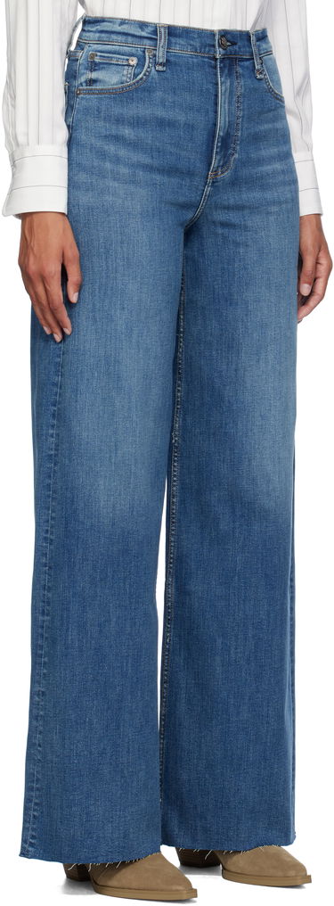 Džínsy rag & bone Rag & Bone Flexi Sofie Wide-Leg Jeans Modrá | WDD24F2952FUWI, 1