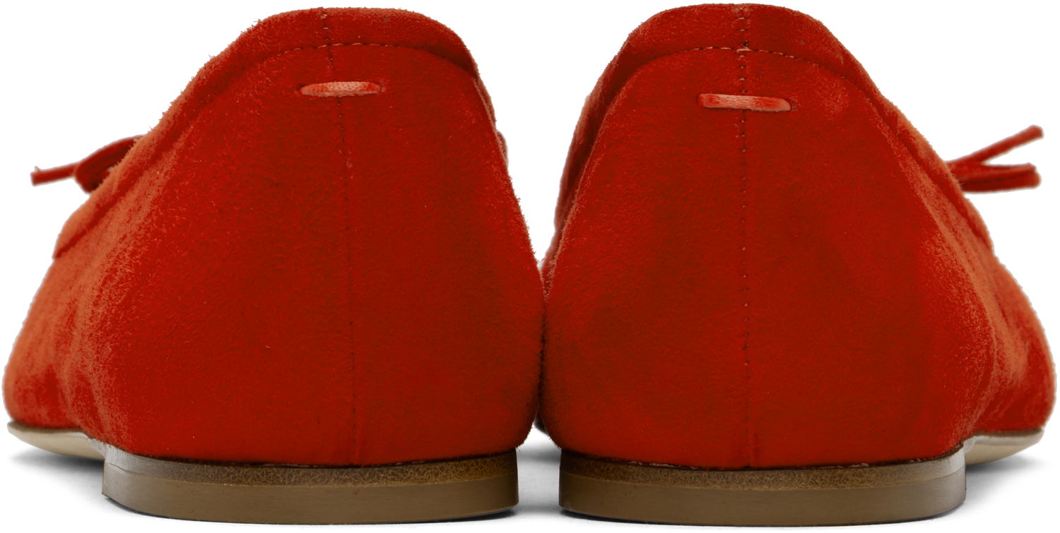Oblečenie Aeyde Aeyde Delfina Suede Ballerina Flats Červená | A11-FL-MNLR8FL17-FW24-406-017, 1