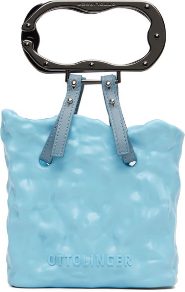 Kabelka Ottolinger C Band Signature Ceramic Handle Sculpted Carryall Modrá | 126-901726-02, 0