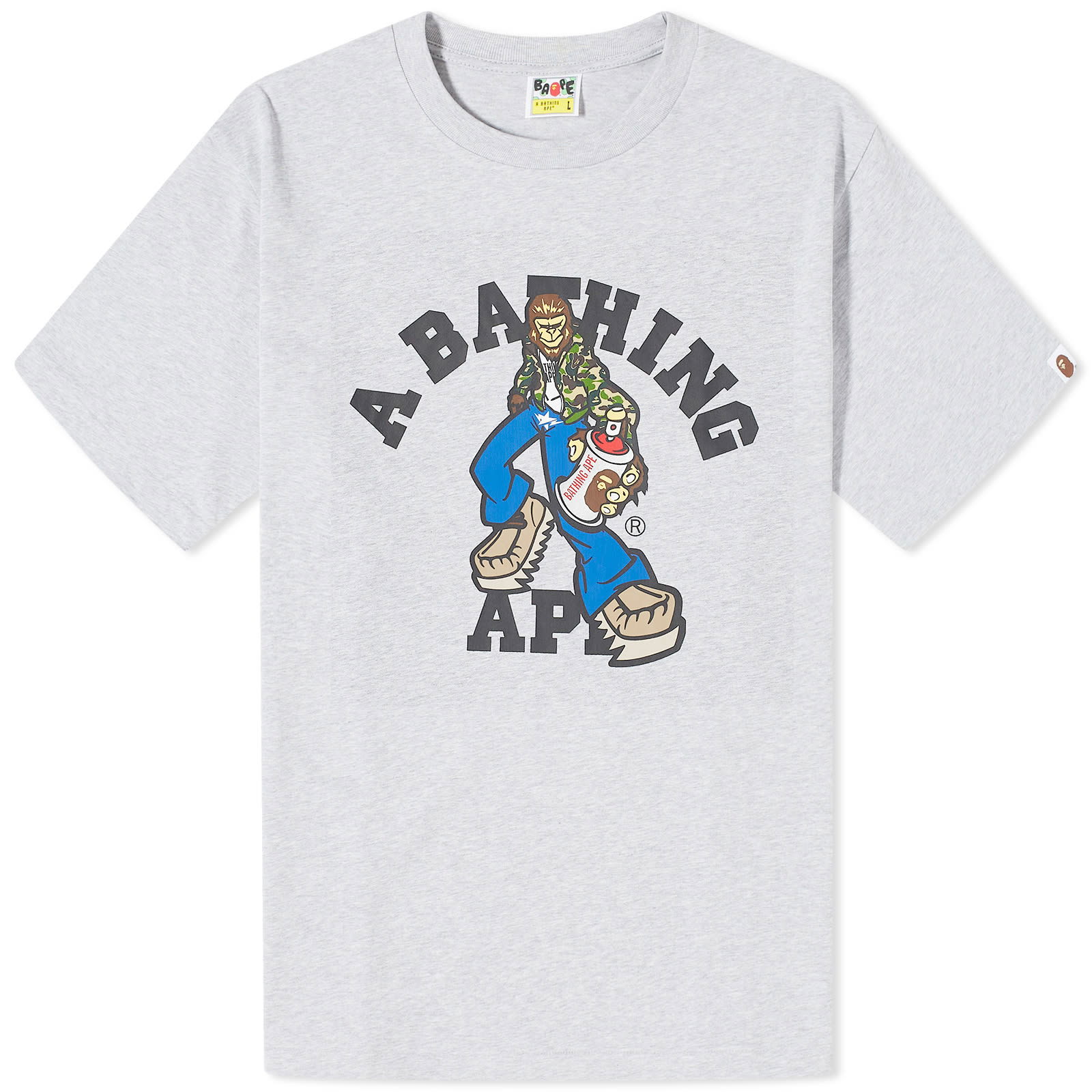 A Bathing Ape Graffiti Character College T-Shirt