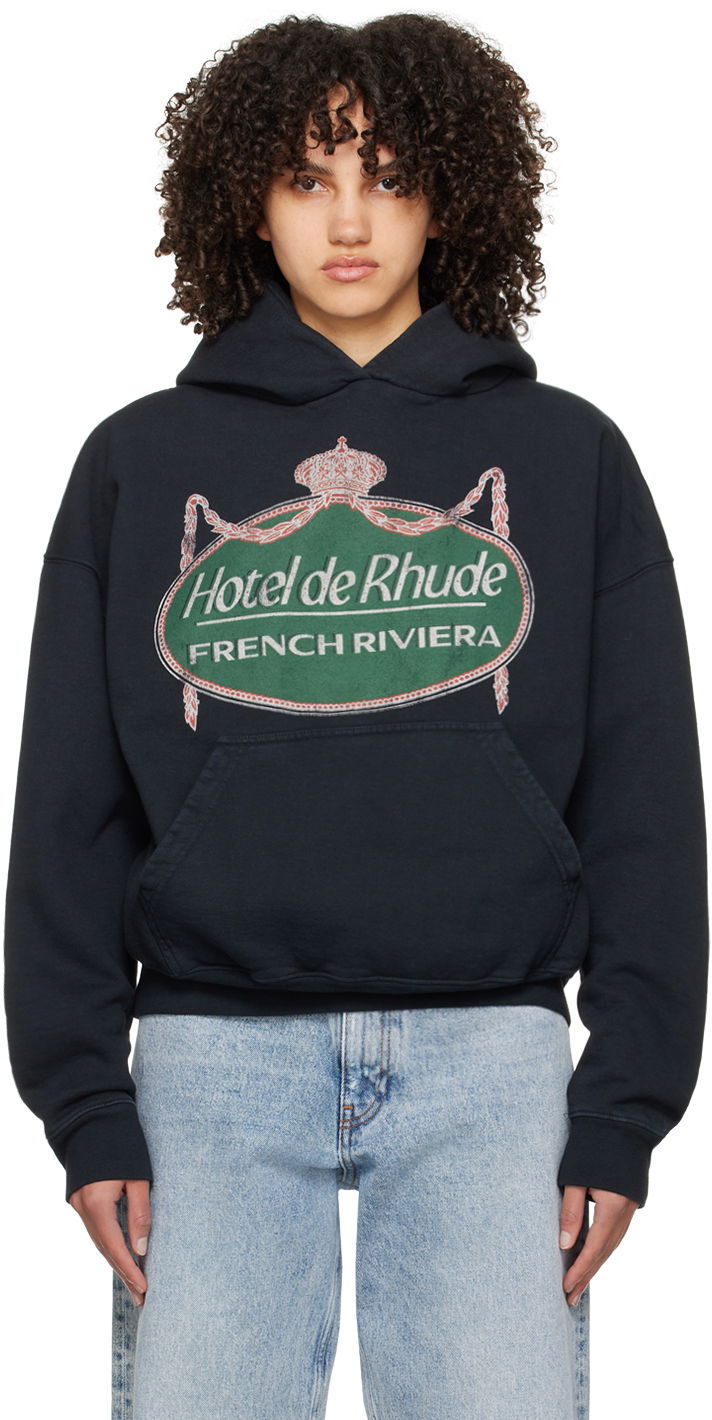 Mikina Rhude Riviera Hoodie Čierna | RHPS24HO04012610, 0