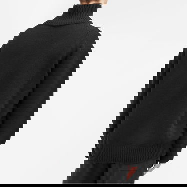 Sveter PANGAIA Recycled Cashmere Chunky Turtleneck Sweater, Size Medium Čierna | 100014319868, 3