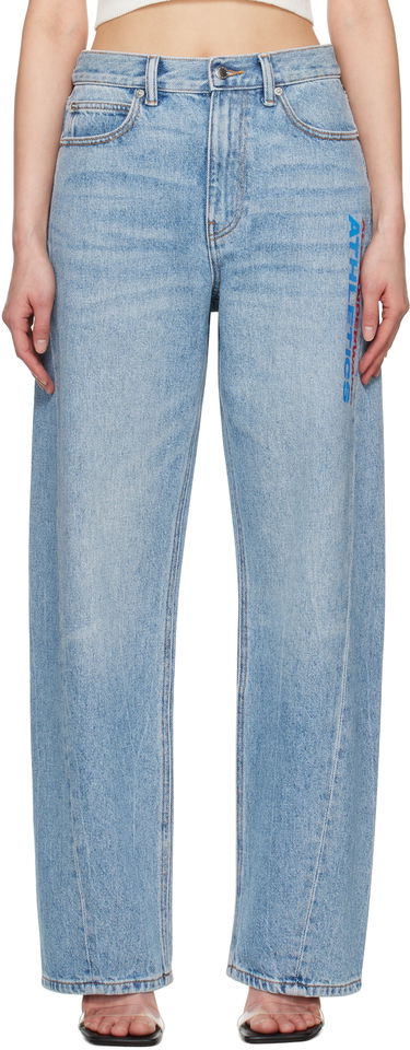 Džínsy Alexander Wang Alexander Wang Logo Balloon Jeans Modrá | 4DC2254767, 0