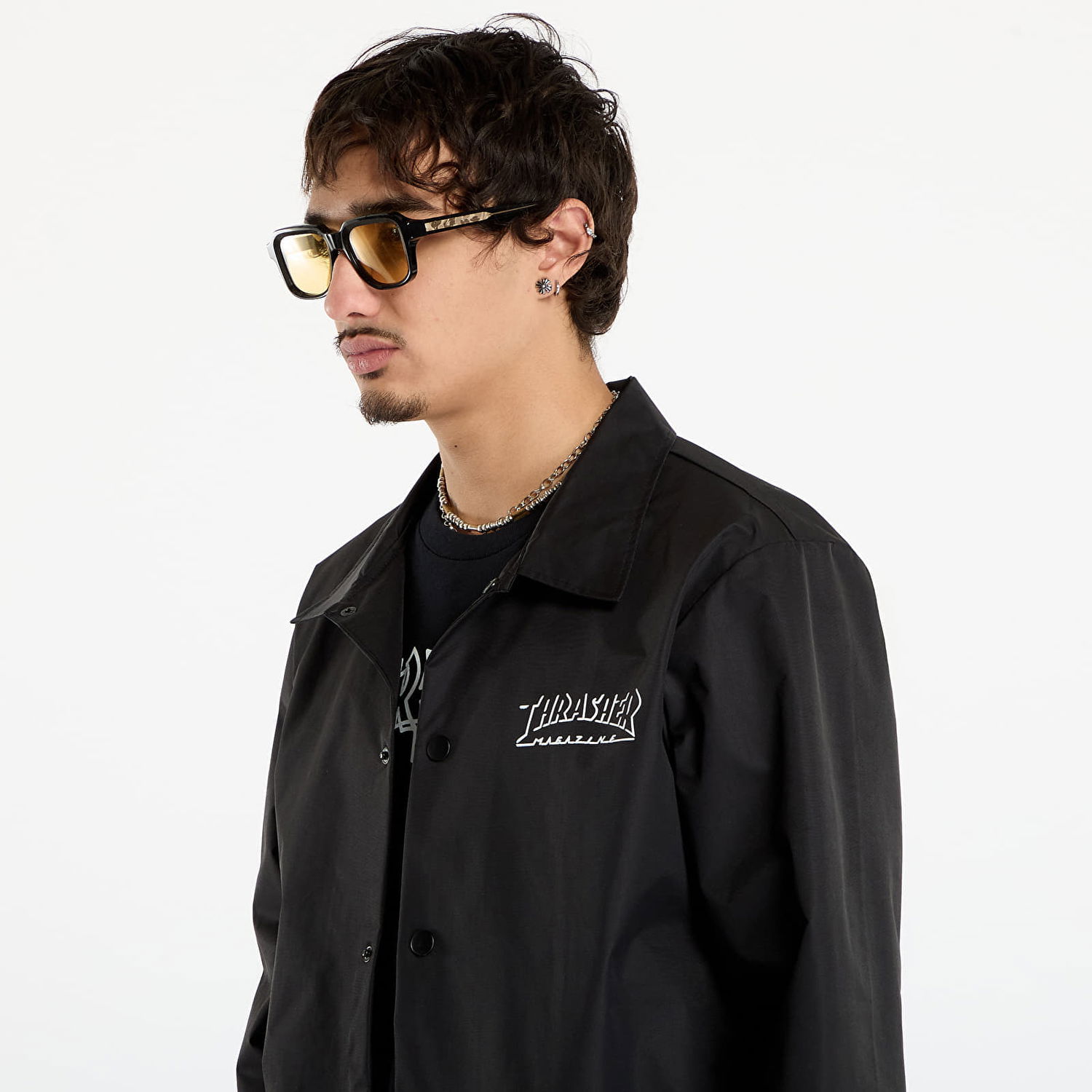 Bunda Thrasher Shadow Mag Logo Coach's Jacket Čierna | 145769, 1