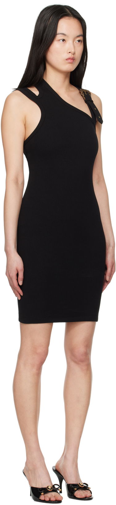 Šaty Versace Versace Jeans Couture Baroque Buckle Minidress Čierna | E78HAO9A3_EJ0004, 1