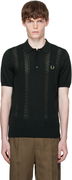 Fred Perry Pointelle Panel Knitted Polo