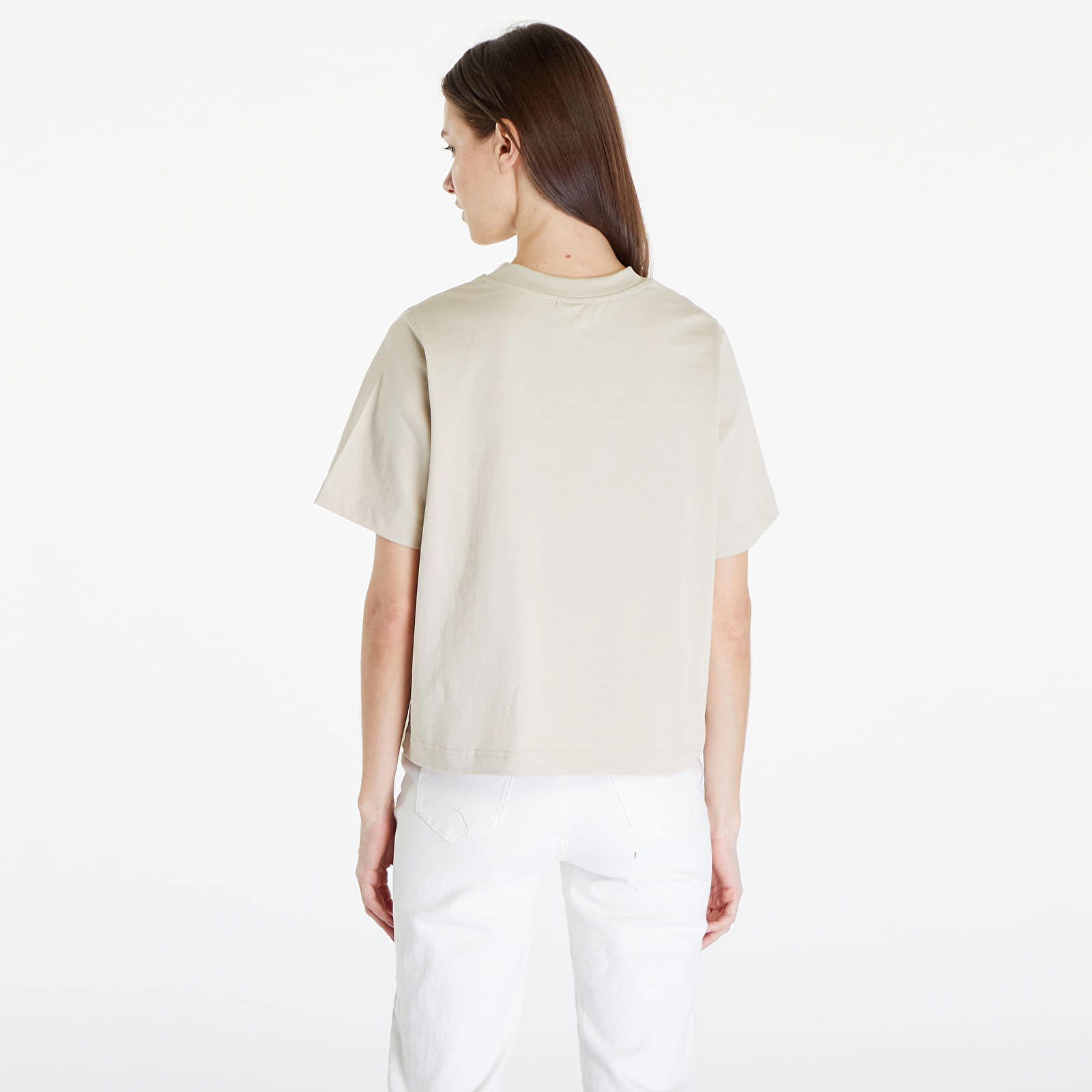 Essential T-Shirt With Contrast Print Beige