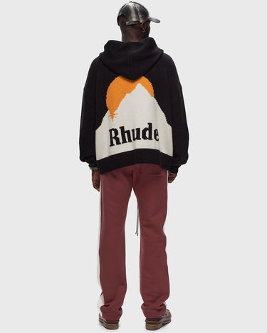 Mikina Rhude MOONLIGHT KNIT ZIP-UP HOODIE Čierna | RHPF24HO018672322, 1