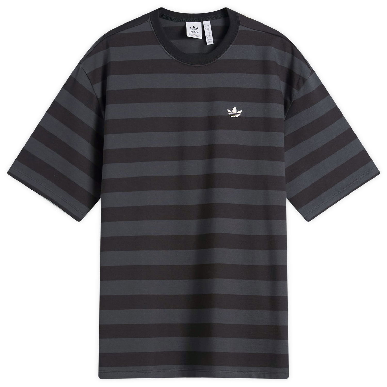 Tričko adidas Originals Women's Striped Short Sleeve T-Shirt, Size X-Small Čierna | KF2321, 1