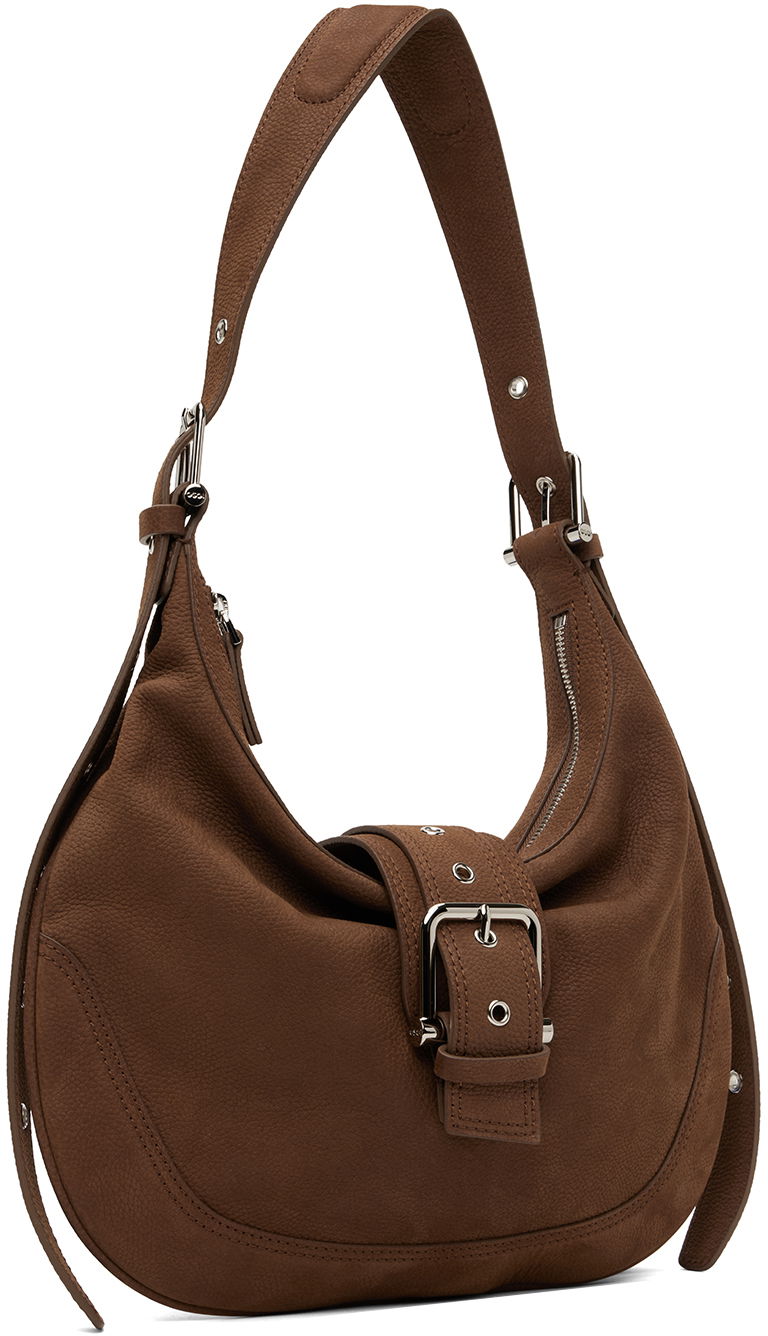 Taška cez rameno OSOI Leather Shoulder Bag with Buckle Hnedá | 24FWB05004048, 1