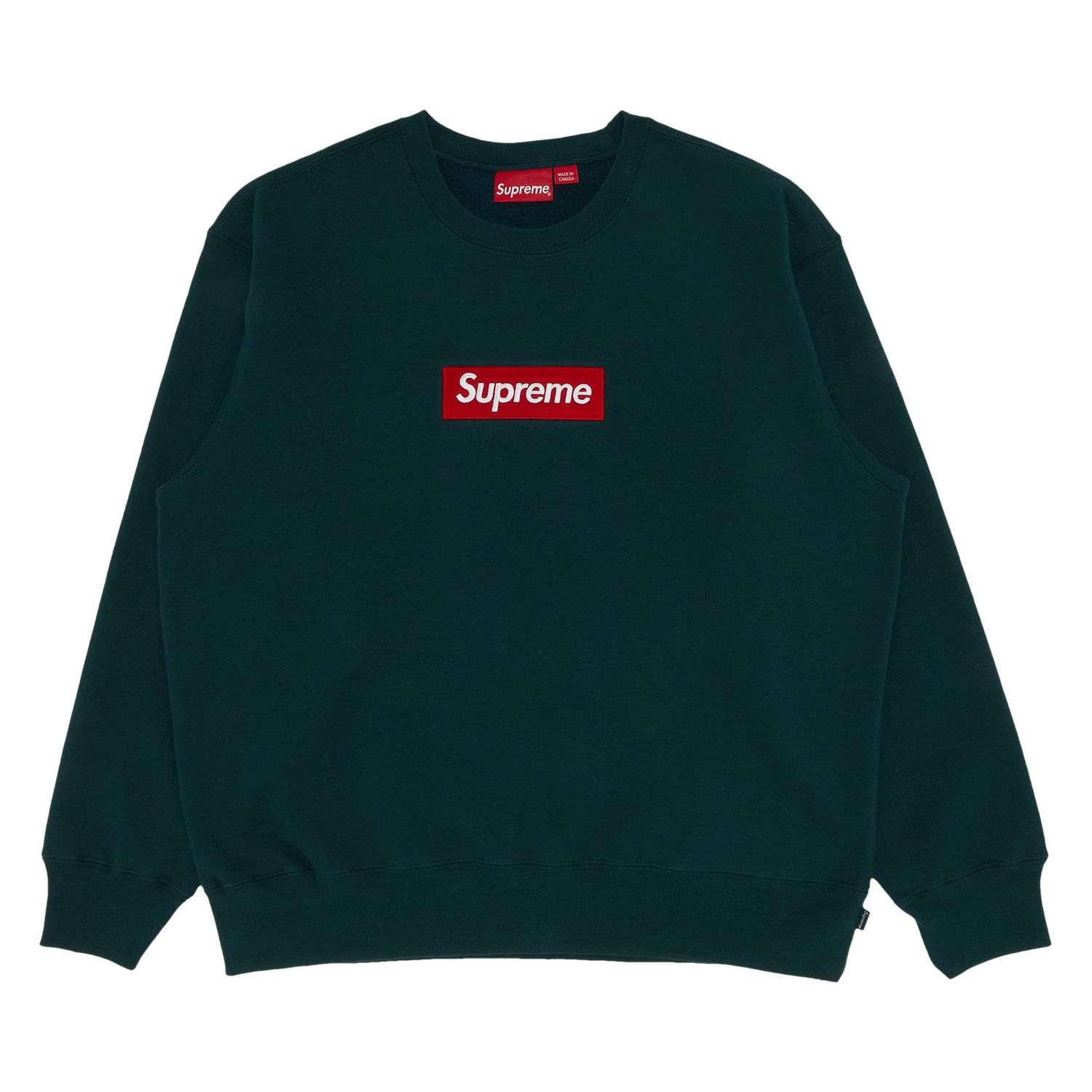 Mikina Supreme Box Logo Crewneck "Dark Pine" Zelené | FW22SW65 DARK PINE, 1
