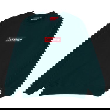 Mikina Supreme Box Logo Crewneck "Dark Pine" Zelené | FW22SW65 DARK PINE, 1