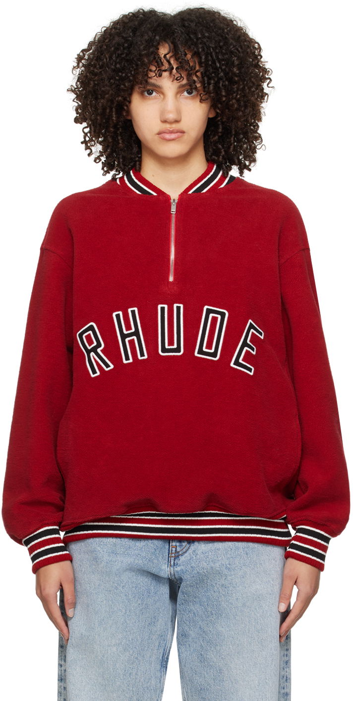 Bunda Rhude Half-Zip Jacket Červená | RHPS24JA12150137, 0