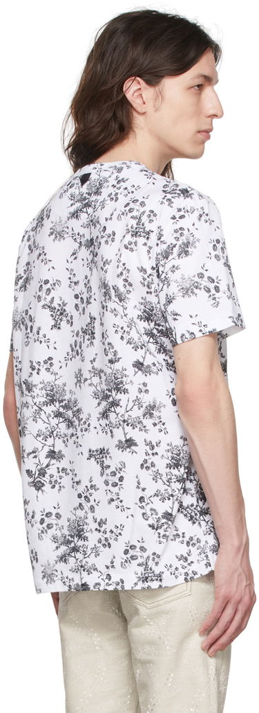 Tričko Erdem Erdem Floral-Print Cotton T-Shirt Biela | MS22_502MELTS, 2