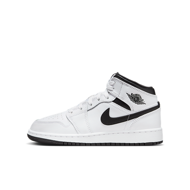 Tenisky a topánky Jordan Air Jordan 1 Mid "White Black" GS Biela | DQ8423-132, 0
