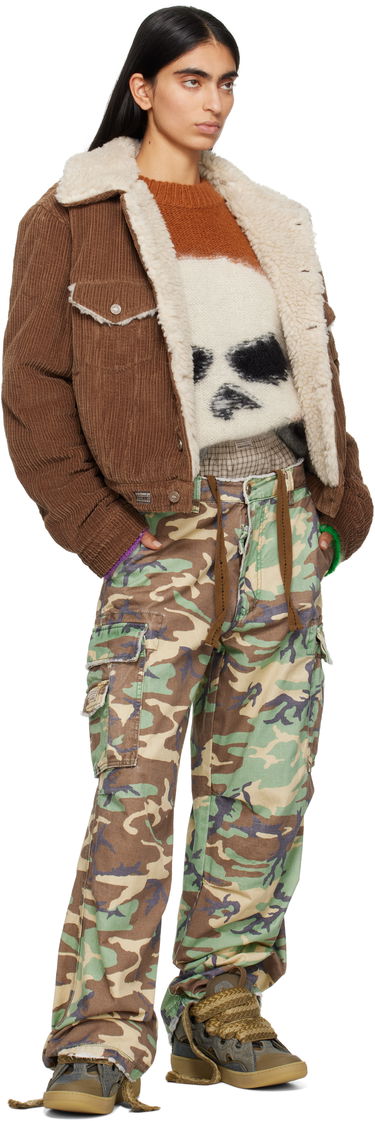 Bunda ERL Sherpa Corduroy Trucker Jacket Hnedá | ERL09J003, 4